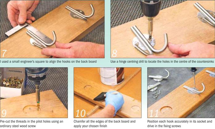 Instructions for making a Coat rack 7-11 photo